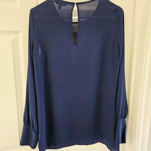 EXPRESS Navy Blue Long Sleeves Top - Picture 2 of 6